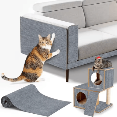 Inspire Picks Self Adhesive Cat Scratch Carpet Protector For Furniture & Walls light Gray 30x200cm