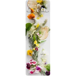 WANDGARDEROBE - Frische Kräuter mit Essblüten 34/105 cm