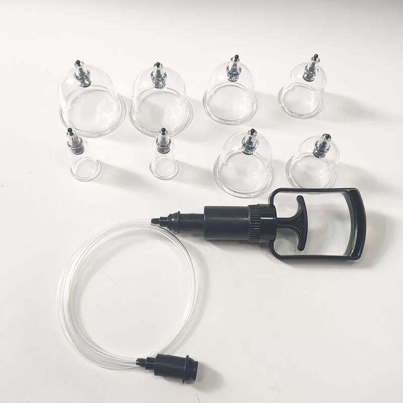 INF Schröpftherapie-Set für zu Hause – 8 Schröpfgläser mit Aufbewahrungsbox
