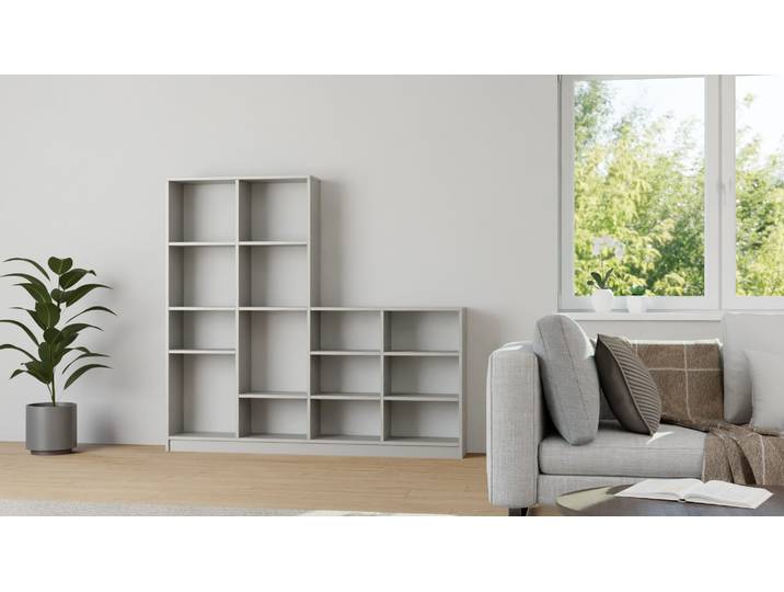 Stufenregal mit Ablage Premium Dekore Grau