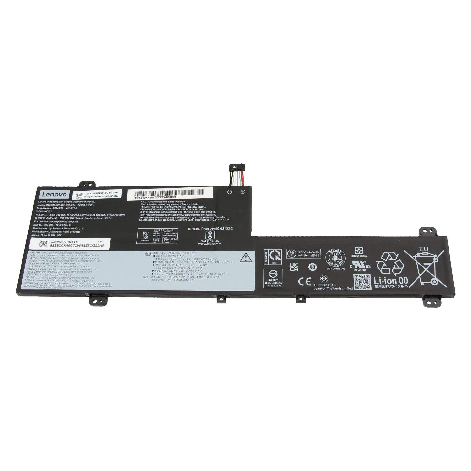 Lenovo SD/C L19D3PD6 11.52V52.5Wh3cel (3 Zellen) (5B10X49075)