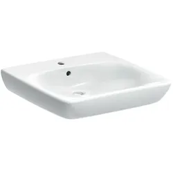 Geberit Renova Comfort Waschtisch 258555000 55x55cm, weiss, mit Überlauf, unterfahrbar