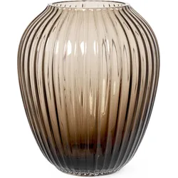 Hammershøi Vase 18,5 cm nussbraun aus Glas