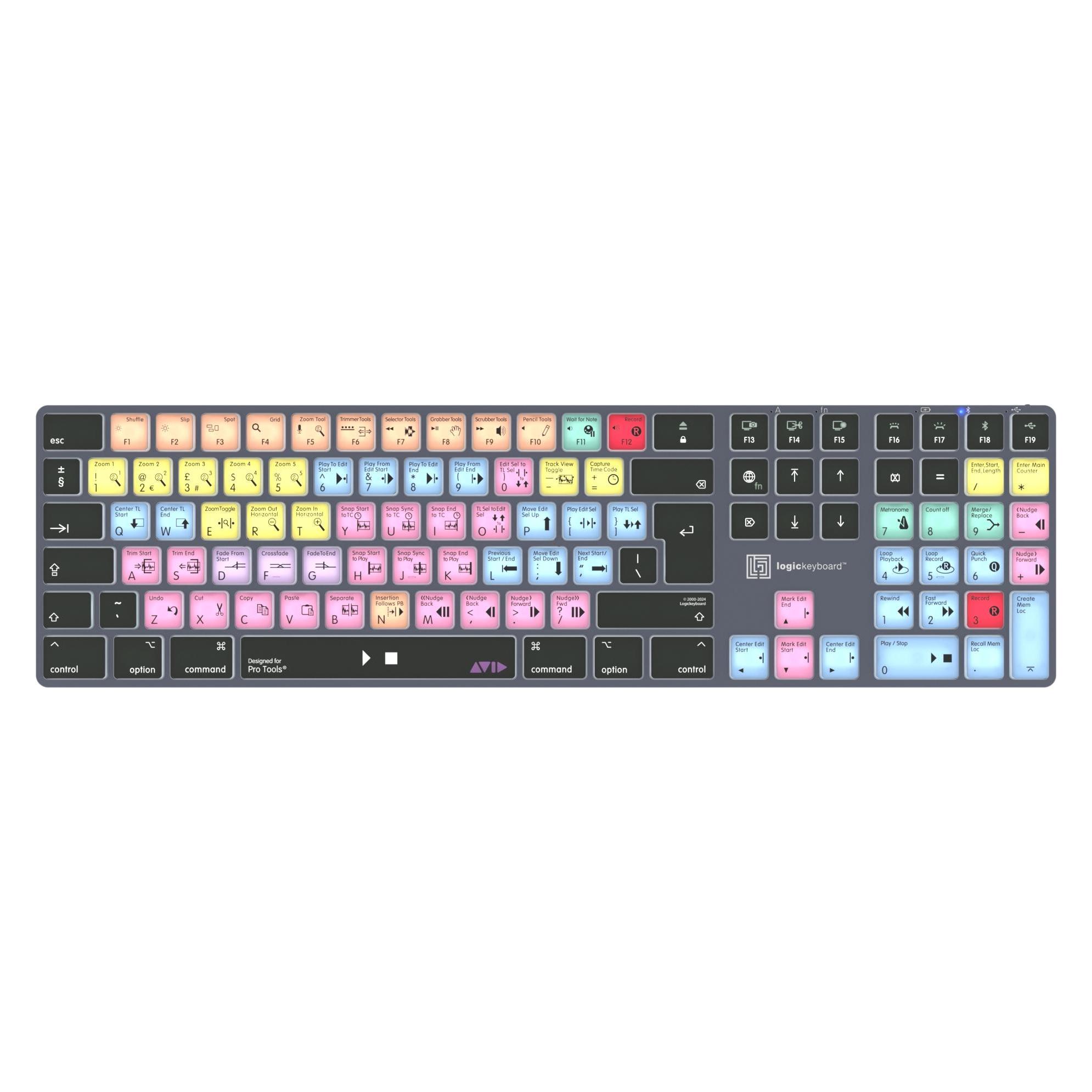 Logickeyboard Avid Pro Tools Titan DE (Mac) (DE, Kabelgebunden, Kabellos) (LKB-PT-TM-DE)