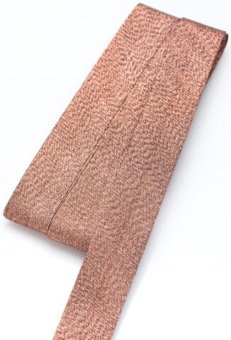 buttinette Schrägband, kupfer glitzernd, Breite: 2 cm, Länge: 5 m
