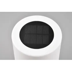 Trio R54076101 LED-Solar-Tischleuchte Silva 15lm | 3000K | IP44 - Akkubetrieb, USB-C Anschluss mit Ladefunktion, Schalter am Aufbau, weiß
