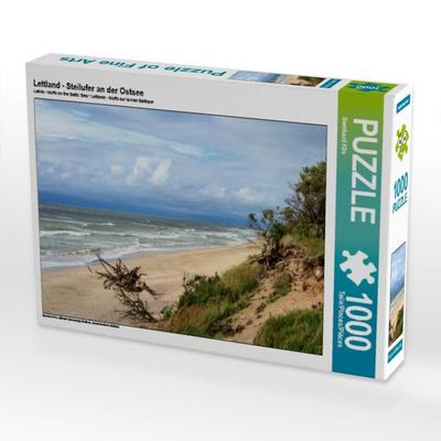 CALVENDO Puzzle Lettland - Steilufer an der Ostsee 1000 Teile Puzzle quer | 1000 Teile Lege-Größe 64 × 48 cm Foto-Puzzle für glückliche Stunden