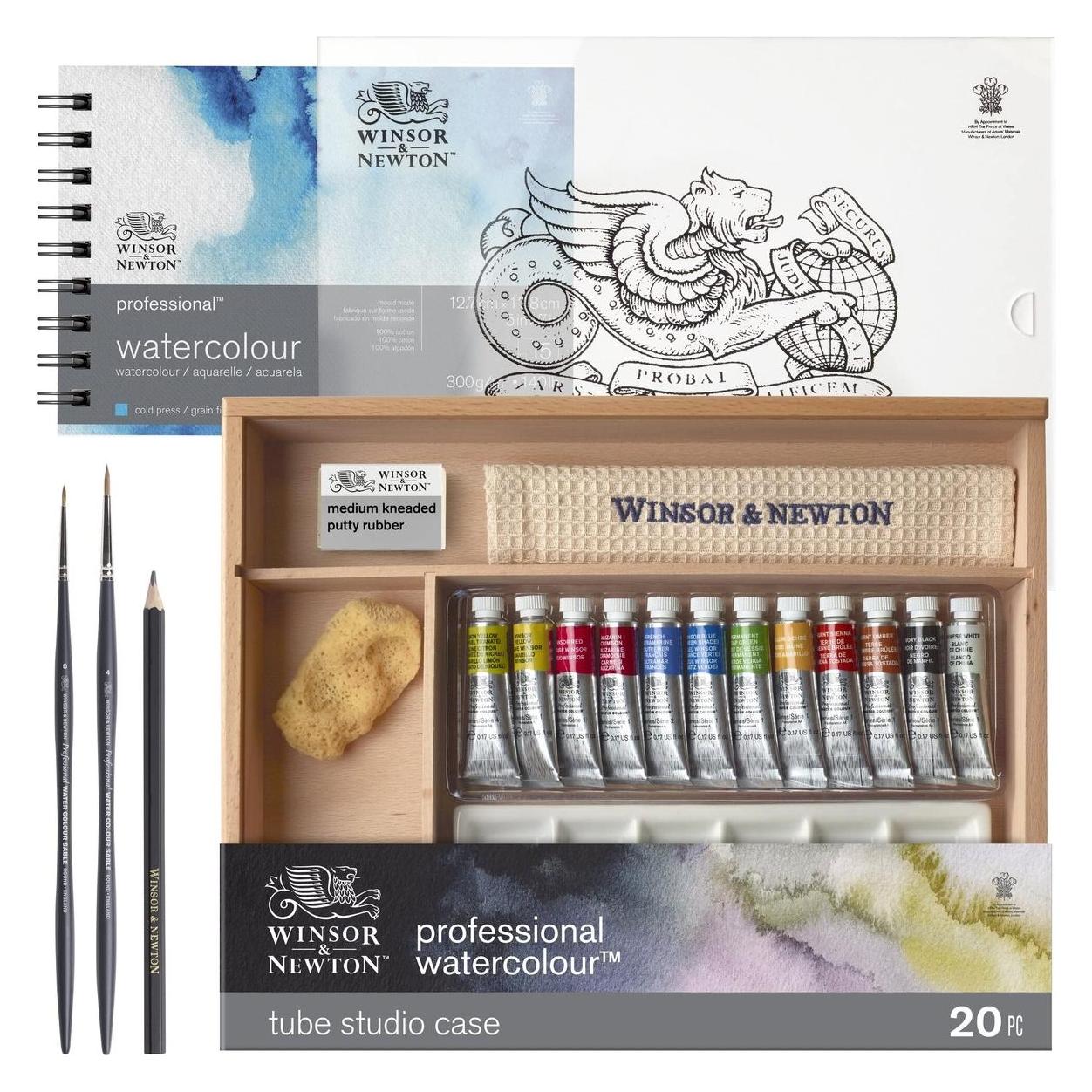 Winsor & Newton Watercolour proff. travel box, 20pcs ass. (5 ml) (0190815)