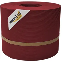 zaun zu® Sichtschutzstreifen Rille für Doppelstabmatten Zaunblende Bordeauxrot 35m