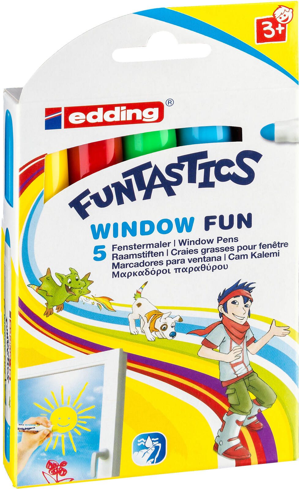 edding Funtastics Window Fun Kreidemarker 2.0 - 6.0 mm Mehrfarbig 4-16-5