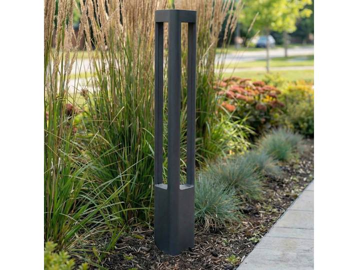 Nanna Außen Gartenleuchte H80 Anthracite - Lucande Pirron - Terrasse - Modern - Metall - Einflammig