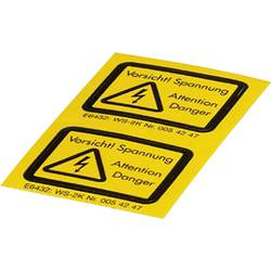 PHOENIX CONTACT Warn-Kombischild Achtung Folie selbstklebend 10 St. 1004513