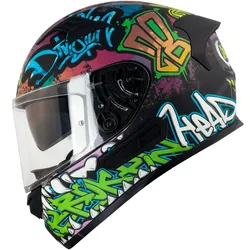 Broken Head Integralhelm Mit Sonnenblende InYourFace Schwarz L (59-60 cm)