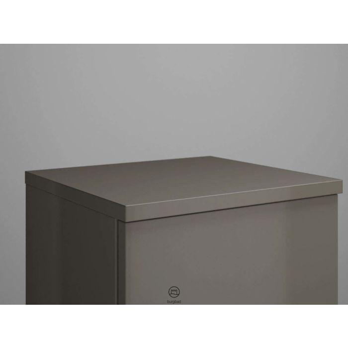Burgbad Junit Abdeckplatte APCU035F3149 19 x 325 x 352 mm, Grau Hochglanz