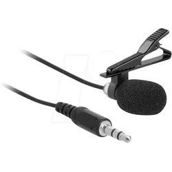 DELOCK 66279 - Krawatten Lavalier Mikrofon Omnidirektional mit Clip 3,5 mm
