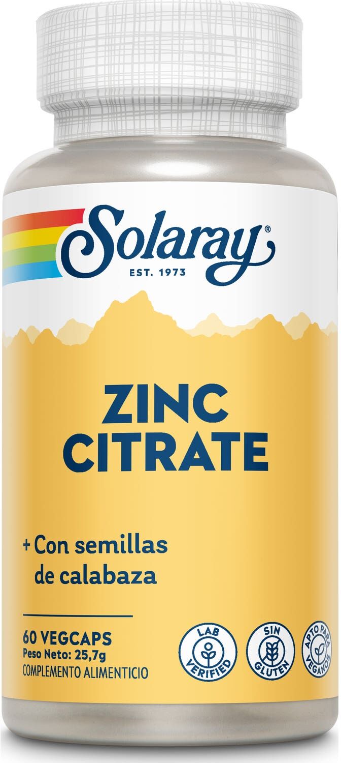 SOLARAY Zinc Citrato 50mg 60caps