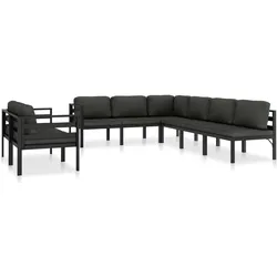 vidaXL, Gartenlounge, Noah (4x Eckteil + 4x Mittelteil)