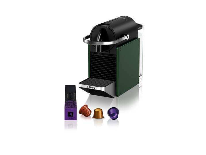 KRUPS Kapselmaschine Pixie XN3063CH , Energieeffizienz: A+, grün (dunkelgrün), B:11,7cm H:32,4cm T:23,5cm, Kaffeemaschinen, Kapselmaschine
