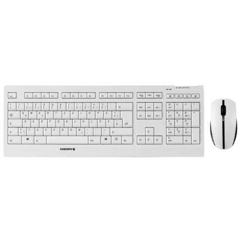 Cherry B.Unlimited 3.0 Desktop Keyboard und Mouse Weiß-Grau