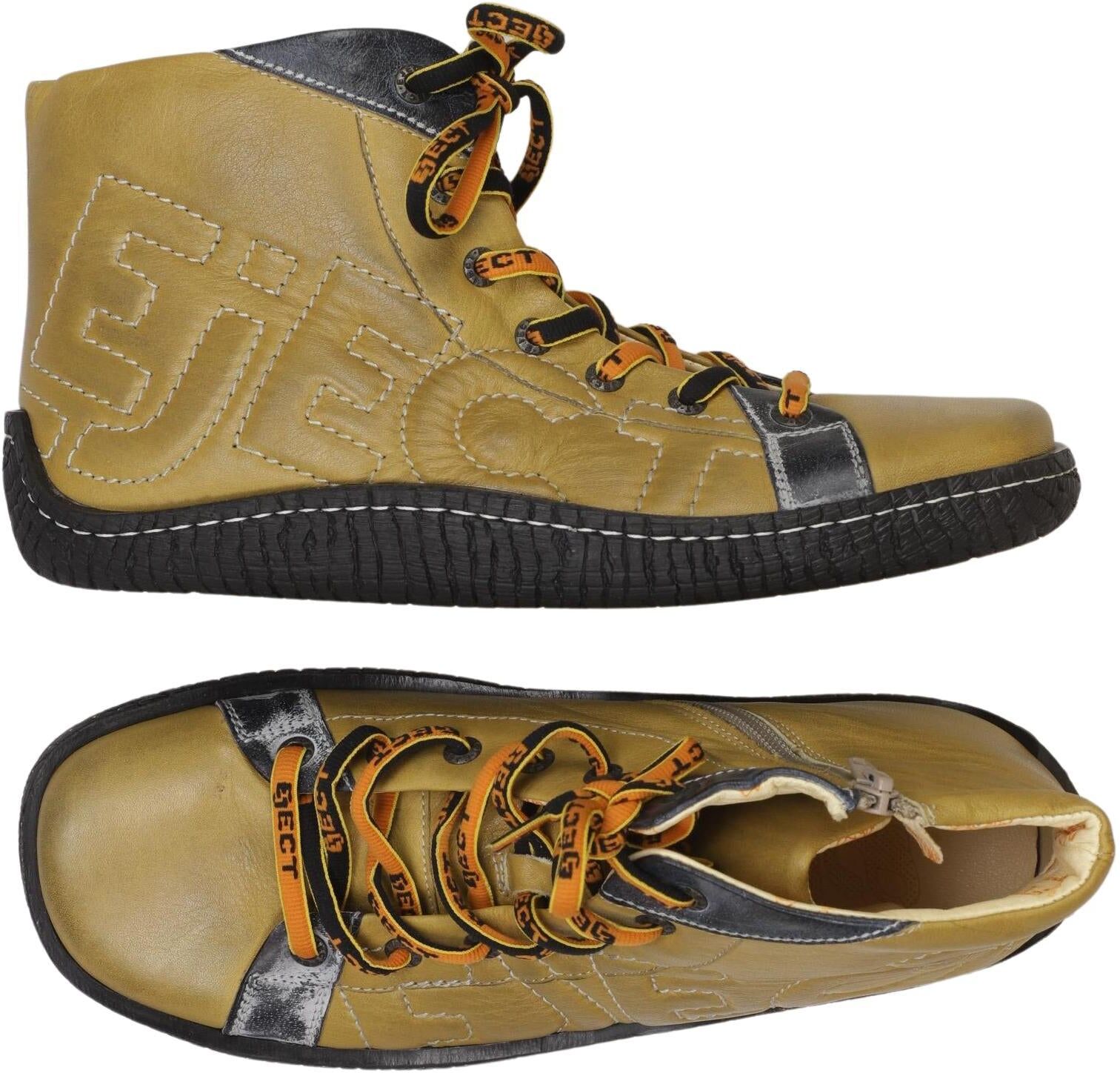 Eject Damen Stiefelette, Gelb, Gr. EU 40, Leder - Second Hand
