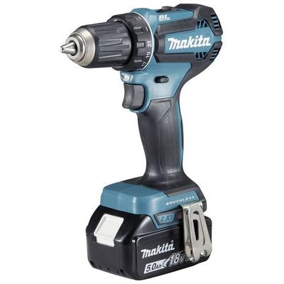 Makita DDF485RTJ Akku-Bohrschrauber 18 V 5.0 Ah inkl. 2. Akku, inkl. Ladegerät, inkl. Koffer