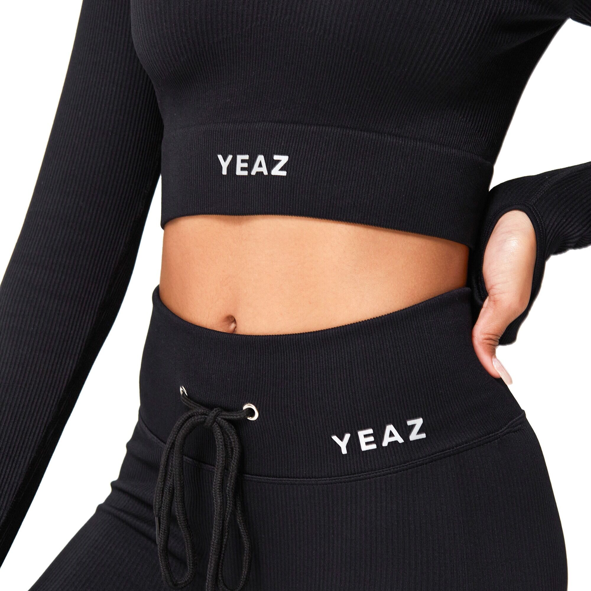 Sportanzug YEAZ "Set RUNWAY", Damen, Gr. XL, schwarz, Obermaterial: 87% Nylon NY. 13% Elasthan EL., Sportanzüge Sportanzug
