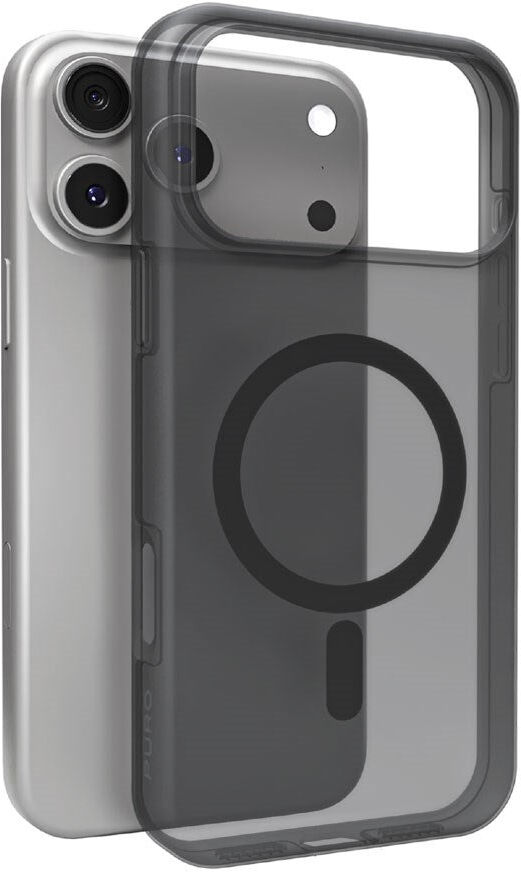 PURO iPhone 17 Pro DAYLIGHT Case - MagSafe Kompatibel - Gennemsigtig / Sort
