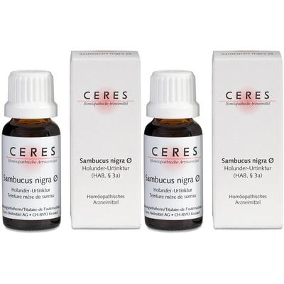 Ceres Sambucus nigra Urtinktur 2x 2x20 ml Tropfen