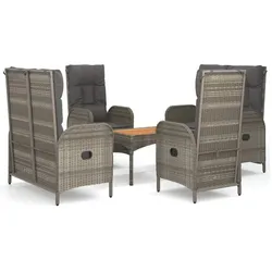 vidaXL, Gartentisch + Balkontisch, Hartwald (2x Bank + 2x Stuhl + Tisch) (60 x 40 x 40 cm)