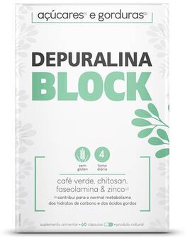 Depuralina Cápsulas Manutenção Níveis de Glicose Block 60 cápsulas