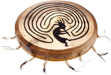 Terre Shaman Drum 35cm Kokopelli
