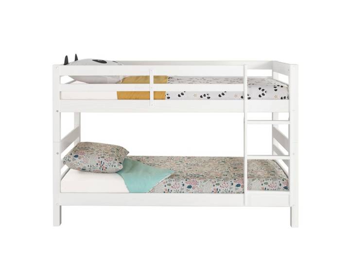 Lit superposé avec pieds BLOOM 2x90x190 cm Blanc