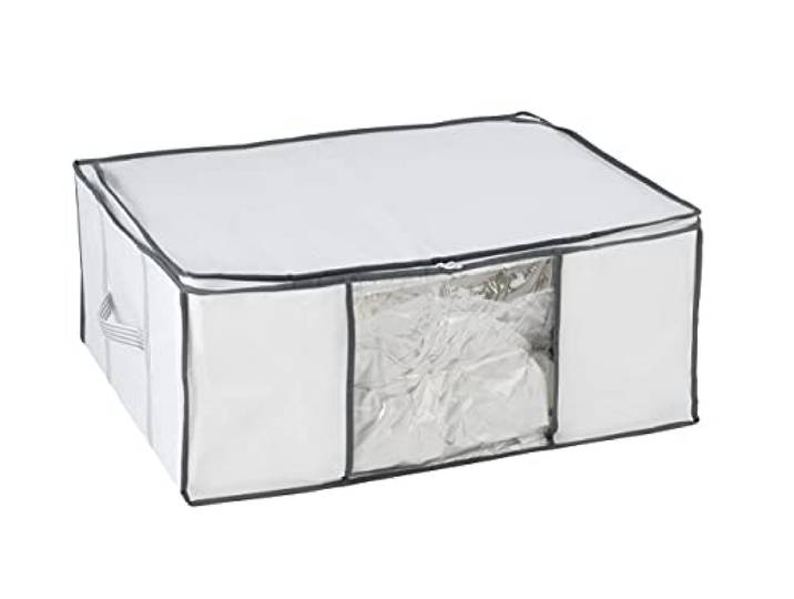 WENKO Boîte de Rangement Vacuum Soft Box L Blanc
