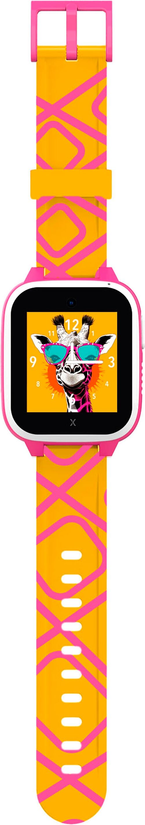 XPLORA Smartwatch-Armband "XGO3 Strap", gelb (gelb giraffe), Smartwatch, Uhrenarmbänder, Smartwatch-Armband