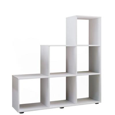 Holz Stand Treppenregal Regal 6 Fächer Nitas