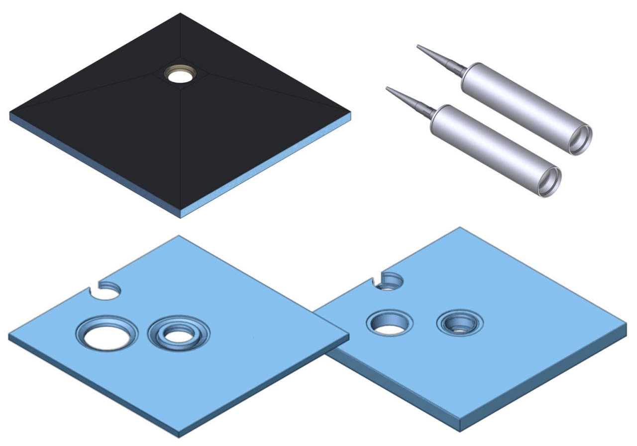 Kermi Board Point EUD 150150, L 1500 x B 1500 x H 130 mm, BAEUD150150XK BAEUD150150XK