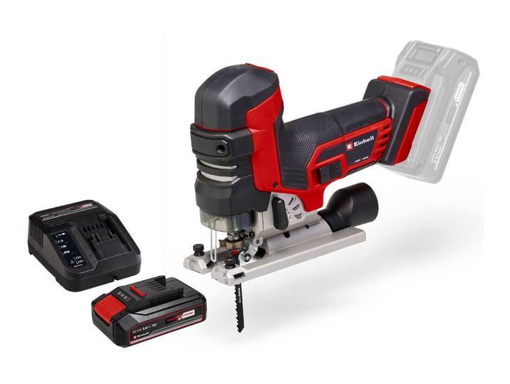 Akku-Stichsäge EINHELL TP-JST 18/135 Li BL 1 x 2,5 Ah, Kit , grau (grau, schwarz), Sägemaschinen, Akku-Stichsäge