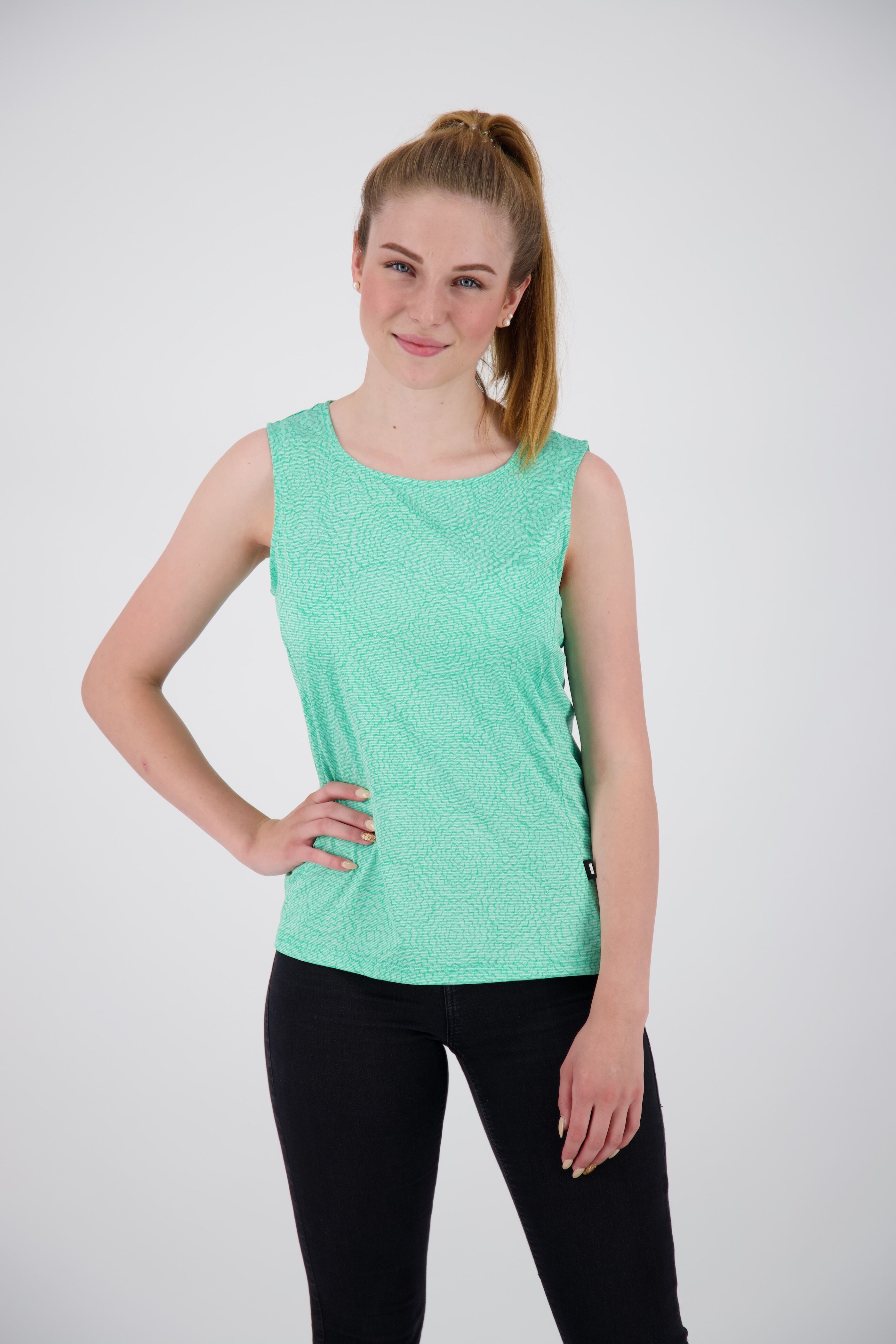 Funktionsshirt LPO "MORAYA TOP II", Damen, Gr. 50 (XL), grün, Jersey, 90% Polyester, 10% Elasthan, tailliert hüftbedeckend, Shirts Funktionsshirt, sehr leicht grün 50 (XL)