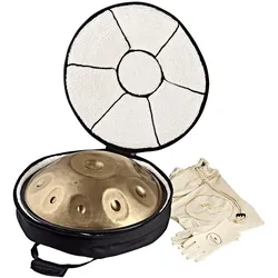 Meinl Sensory Handpan - D Kurd (Handpan, Perkussion), Perkussion, Gold