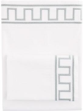 Aries Greek Key Embroidered Sheet Set - Spa, Full - Ballard Designs