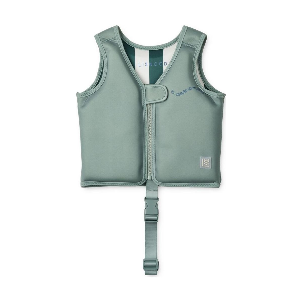 Liewood Dove Swim Vest it comes in waves / peppermint (2167) 19-30 KG LW19588-2167-19-30 KG-CU