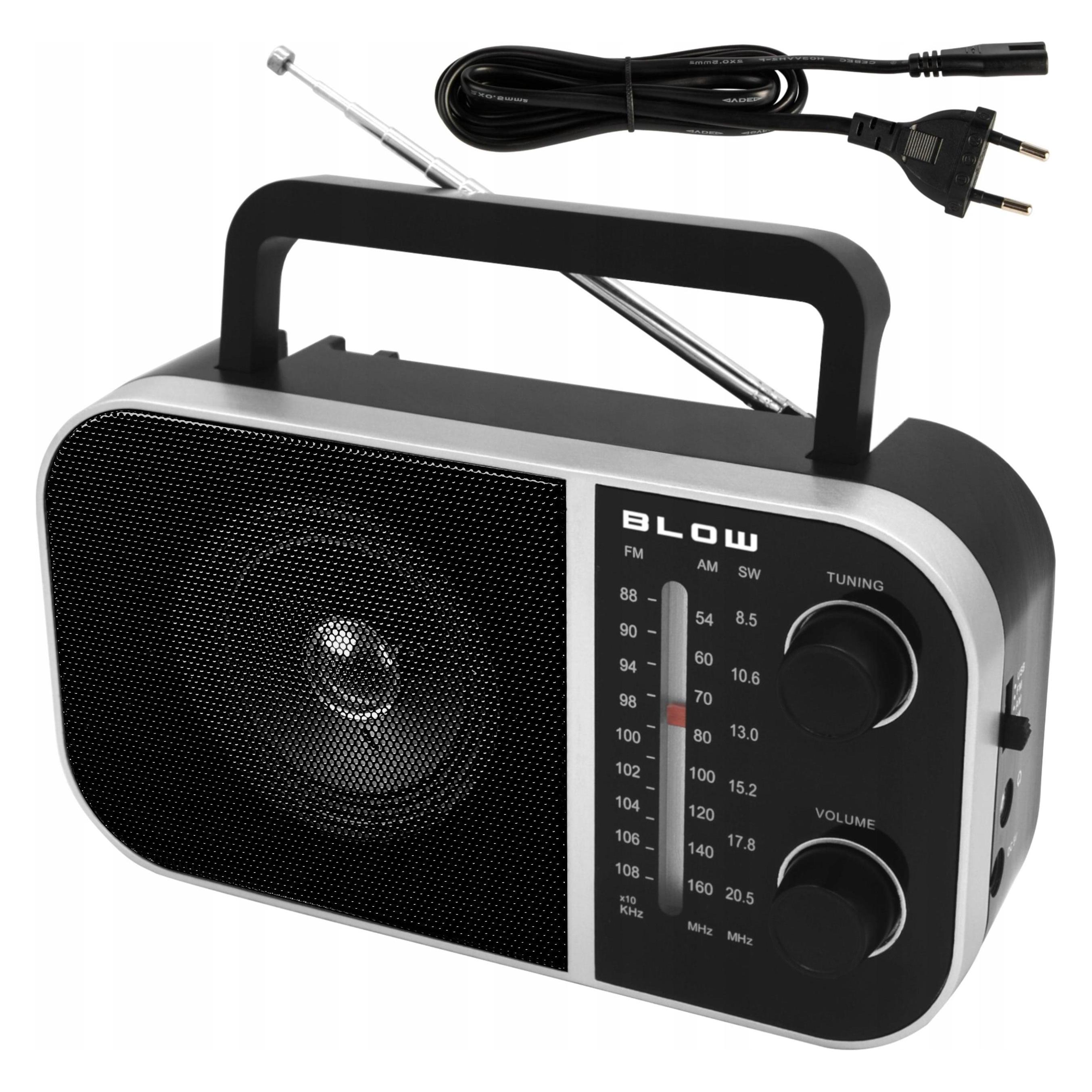 Blow Radio Receiver Ra6 Black (AM, FM) (77-535#)