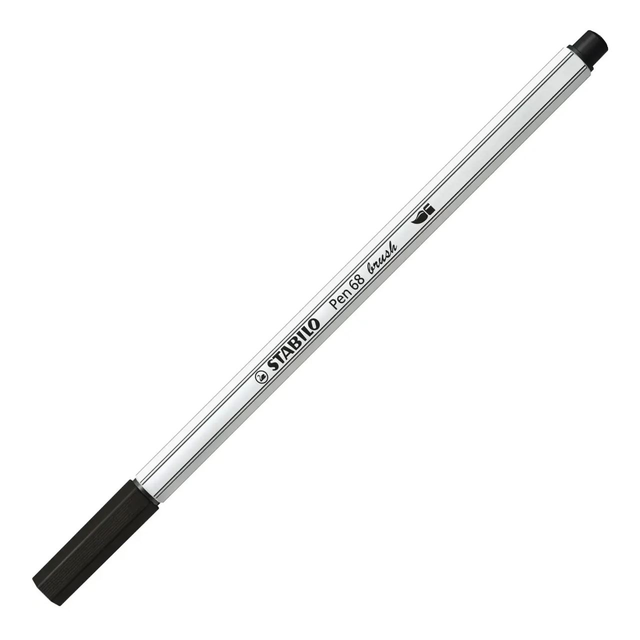 STABILO Pen 68 brush Brush-Pens schwarz, 10 St.