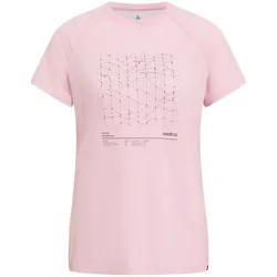 Odlo, Damen, Funktionsshirt, Merino Tencel Hyper Map (XL), Pink, Rosa, XL
