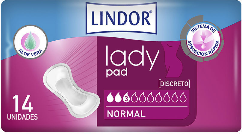 Lindor Lady Pad normal 3 drops 14 u