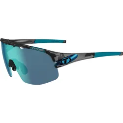 Tifosi, Unisex, Sportbrille, Sledge Lite Clarion Crystal Smoke Glass (Crystal smoke, Ac Red, Clarion Blue, Clear), Blau, Rot, Grau