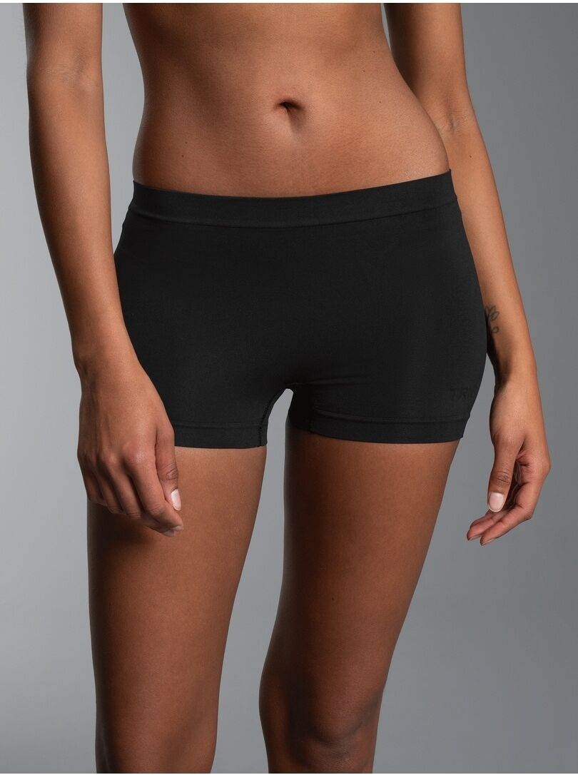 Panty TRIGEMA "TRIGEMA Hüft-Shorty", Damen, Gr. L, 1 Stk., schwarz, 90% Polyamid, 10% Elasthan, Unterhosen Panty schwarz L, 1 Stk.