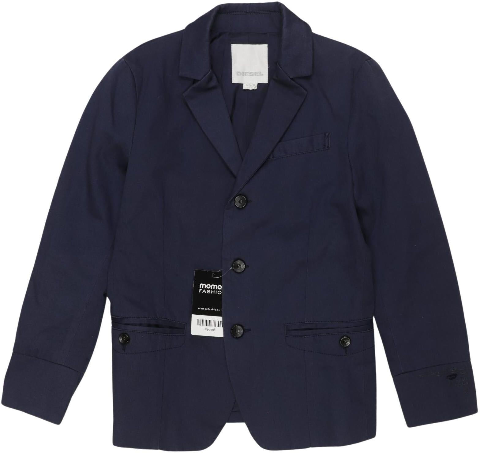 Diesel Jungen Jacke oder Mantel, Marineblau, Gr. EU 116, Viskose / Baumwolle - Second Hand