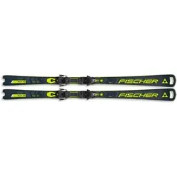 FISCHER Herren Racing Ski RC4 WC SC MT + RC4 Z12 PR, Größe 155 in Schwarz Schwarz