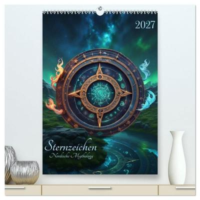 Sternzeichen Nordische Mythology (hochwertiger Premium Wandkalender 2027 DIN A2 hoch), Kunstdruck in Hochglanz